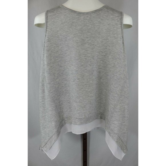 Pebble and Stone Ladies Gray Sleeveless Top Sz M - Picture 1 of 3